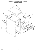 CABINET AND CONTROL Diagram and Parts List for TC4700XBP0  Whirlpool Trash Compactor