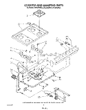 COOKTOP AND MANIFOLD , LITERATURE A Diagram and Parts List for SF305ESRW2  Whirlpool Range