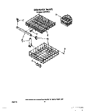 DISHRACK Diagram and Parts List for DU8016XX0  Whirlpool Dishwasher
