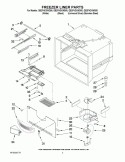 FREEZER LINER PARTS Diagram and Parts List for GB2FHDXWD00  Whirlpool Refrigerator