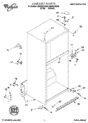 CABINET Diagram and Parts List for ET20PKXDW03  Whirlpool Refrigerator