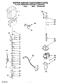 MOTOR AND ICE CONTAINER PARTS Diagram and Parts List for KSBS25IVSS00  KitchenAid Refrigerator