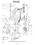 DRIVE Diagram and Parts List for LHA5600W2  Whirlpool Washer