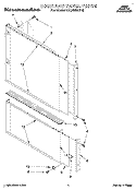DOOR AND PANEL Diagram and Parts List for KUDS23HY2  KitchenAid Dishwasher