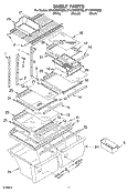 SHELF PARTS, OPTIONAL PARTS Diagram and Parts List for ET1CHMXKT08  Whirlpool Refrigerator