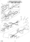 WIRING HARNESS Diagram and Parts List for KEMS306BBL1  KitchenAid Wall Oven
