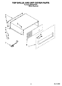 Part Location Diagram of 2313977S Whirlpool GRILL-UPPR