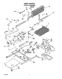 UNIT Diagram and Parts List for ET18SKRAW01  Whirlpool Refrigerator