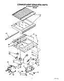 COMPARTMENT SEPARATOR Diagram and Parts List for ET20DKXXN00  Whirlpool Refrigerator