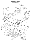 MANIFOLD PARTS Diagram and Parts List for GS445LELS0  Whirlpool Range