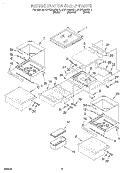 REFRIGERATOR SHELF Diagram and Parts List for KSFS20QEAL1  KitchenAid Refrigerator