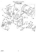 SECTION Diagram and Parts List for BYCD4932W0  Whirlpool Dryer