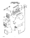 ICEMAKER Diagram and Parts List for KSRS27QAAL06  KitchenAid Refrigerator