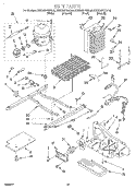 UNIT Diagram and Parts List for KSRS25FGBL00  KitchenAid Refrigerator