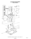 MACHINE BASE Diagram and Parts List for LT4900XSW3  Whirlpool Washer Dryer Combo