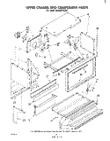 UPPER CHASSIS AND COMPONENTS Diagram and Parts List for RM955PXLW1  Whirlpool Microwave Oven Combo