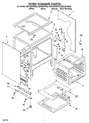 OVEN CHASSIS Diagram and Parts List for KGST307HBT9  KitchenAid Range