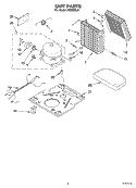 SECTION Diagram and Parts List for AD25BBL0  Whirlpool Dehumidifier