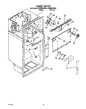 LINER Diagram and Parts List for ET25RKXYW01  Whirlpool Refrigerator