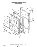 REFRIGERATOR DOOR , NOT ILLUSTRATED Diagram and Parts List for TT18CKXWN00  Whirlpool Refrigerator