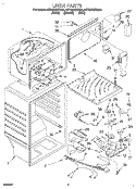 LINER Diagram and Parts List for 8ET20PKXEG00  Whirlpool Refrigerator