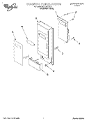 CONTROL PANEL Diagram and Parts List for MT7116XDQ2  Whirlpool Microwave