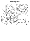 BULKHEAD PARTS, OPTIONAL PARTS (NOT INCLUDED) Diagram and Parts List for CEDX463RT1  Crosley Dryer