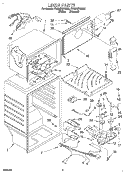 LINER Diagram and Parts List for ET20NKXDN02  Whirlpool Refrigerator