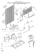 UNIT Diagram and Parts List for ET14JMXFN01  Whirlpool Refrigerator