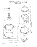 AGITATOR, BASKET AND TUB Diagram and Parts List for AL4132VW0  Whirlpool Washer