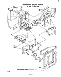 DISPENSER FRONT Diagram and Parts List for ED25SM1LWR0  Whirlpool Refrigerator