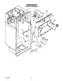 LINER Diagram and Parts List for KTRS20KWAL11  KitchenAid Refrigerator