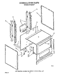 EXTERNAL OVEN Diagram and Parts List for SF0100SRW7  Whirlpool Range