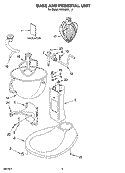 BASE AND PEDESTAL UNIT, OPTIONAL PARTS Diagram and Parts List for KV25G0XCY4  KitchenAid Mixer