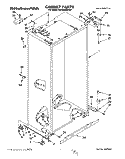 CABINET Diagram and Parts List for KSSS48MBX00  KitchenAid Refrigerator