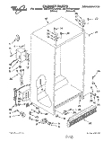CABINET Diagram and Parts List for 4ED25DQXAW00  Whirlpool Refrigerator
