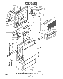 Part Location Diagram of 301761 Whirlpool Panel, Access (Coffee)