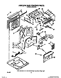 AIR FLOW AND CONTROL Diagram and Parts List for ACQ214XX0  Whirlpool Air Conditioner