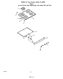 MAIN TOP Diagram and Parts List for F4057W1  Roper Range