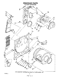 SECTION Diagram and Parts List for LE5530XKW2  Whirlpool Dryer