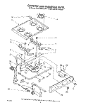 COOK TOP AND MANIFOLD , LITERATURE Diagram and Parts List for SF311PSRW3  Whirlpool Range