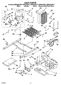UNIT PARTS Diagram and Parts List for KSRA25ILBU13  KitchenAid Refrigerator