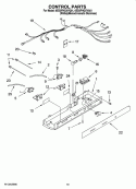 CONTROL PARTS, OPTIONAL PARTS (NOT INCLUDED) Diagram and Parts List for 6ED2FHGXVQ01  Whirlpool Refrigerator