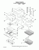 SHELF PARTS Diagram and Parts List for CB19G7B00B5  Whirlpool Refrigerator