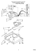 MACHINE BASE Diagram and Parts List for KAWS750JT1  KitchenAid Washer
