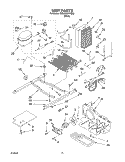 UNIT PARTS Diagram and Parts List for 7ED0GTQXKQ02  Whirlpool Refrigerator