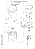 OUTER COVER & INSULATION, LITERATURE Diagram and Parts List for KHWS160VAL5  KitchenAid Miscellaneous