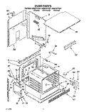 OVEN, LIT/OPTIONAL Diagram and Parts List for KEBS107YBL1  KitchenAid Wall Oven