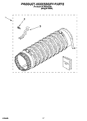 PRODUCT ACCESSORY PARTS Diagram and Parts List for YLTE5243DQ4  Whirlpool Washer Dryer Combo