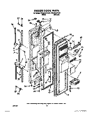 FREEZER DOOR Diagram and Parts List for 4ED25DQXVW01  Whirlpool Refrigerator